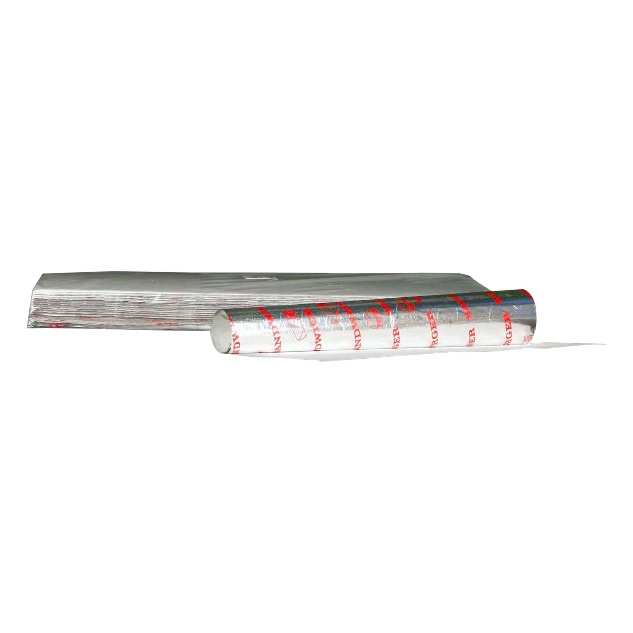2000 Pieces Aluminium Burger Foil Wrap Printed 25x35cm