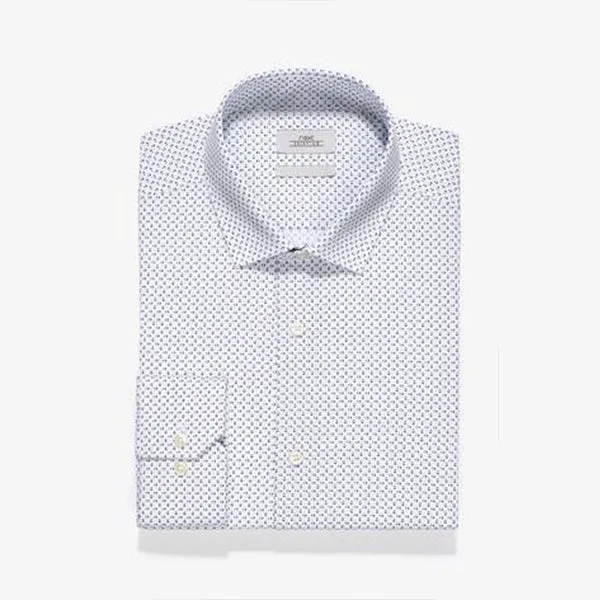 3PK BLUE TEXTURED AND PRINT SMART SHIRTS