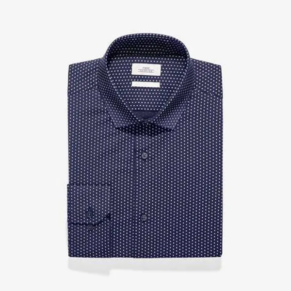 3PK BLUE TEXTURED AND PRINT SMART SHIRTS