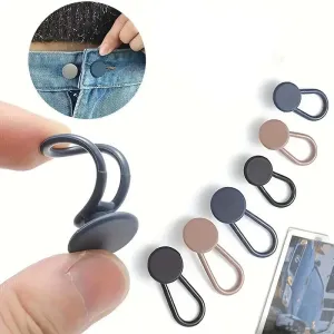 6-Pieces: Durable Waistband Expanders for Jeans