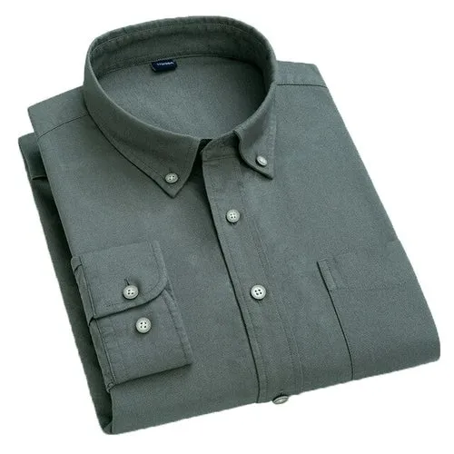 Aoliwen brand  New style 100% cotton casual plaid long sleeved