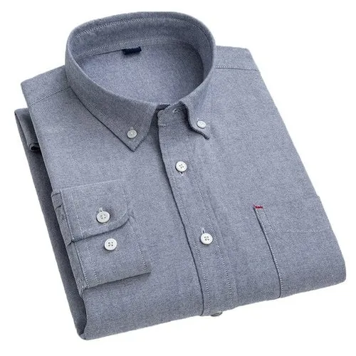Aoliwen brand  New style 100% cotton casual plaid long sleeved