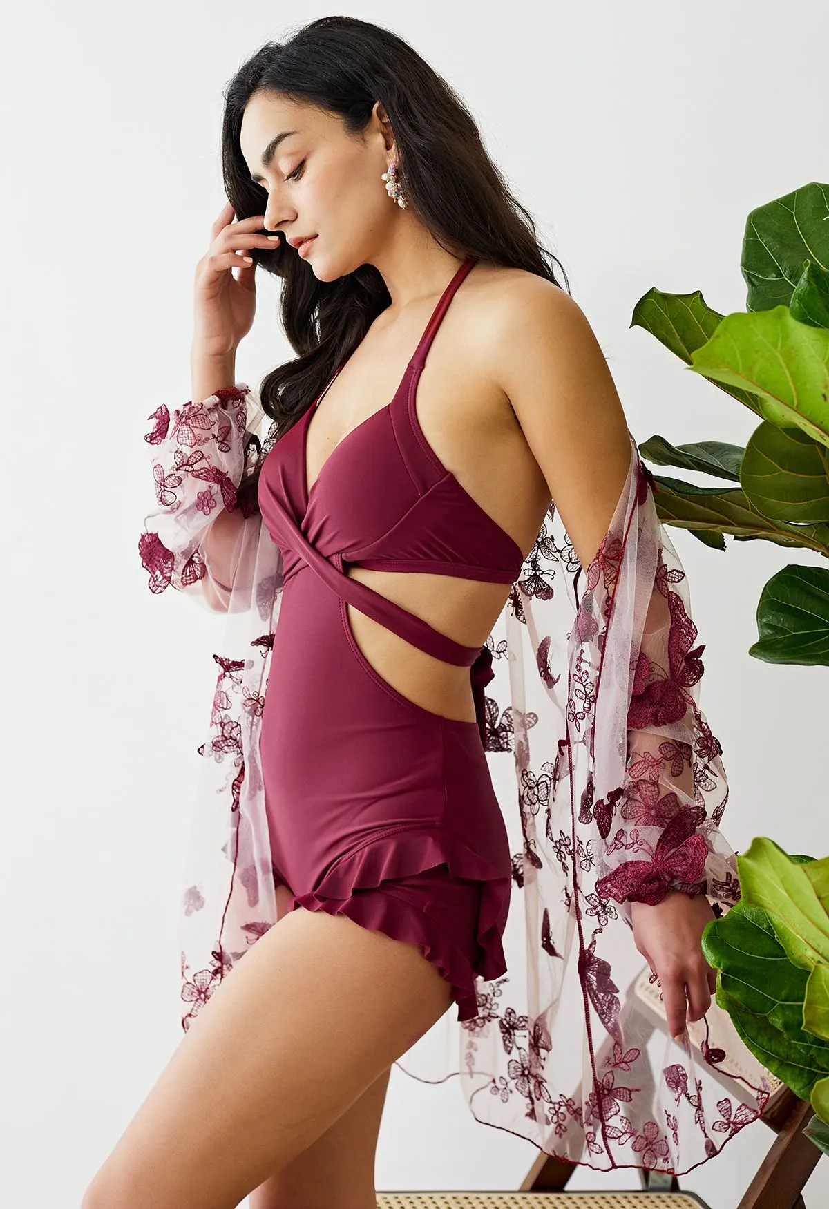 Ashley Swimming suit Set with Cover up
