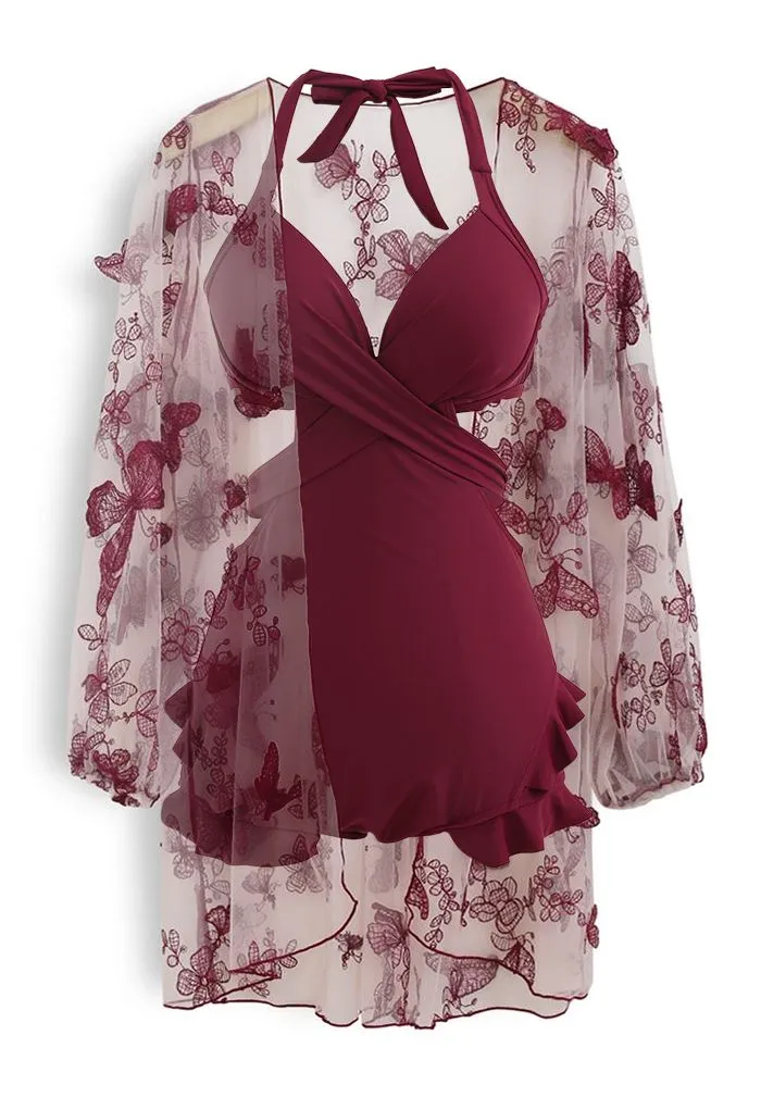 Ashley Swimming suit Set with Cover up