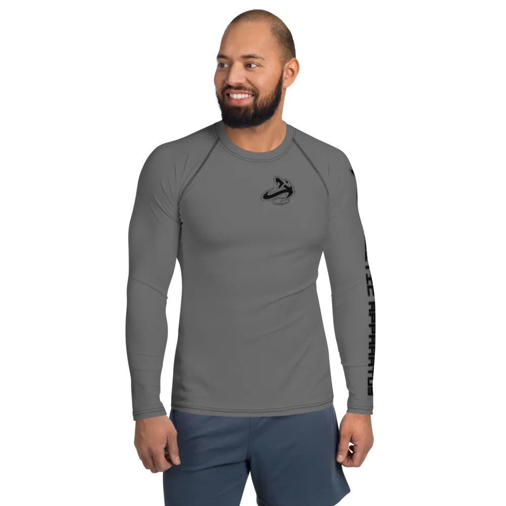 Athletic Apparatus Grey Black logo Men's Rash Guard