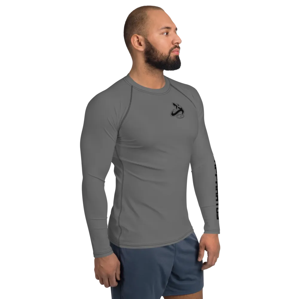 Athletic Apparatus Grey Black logo Men's Rash Guard