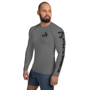 Athletic Apparatus Grey Black logo Men's Rash Guard