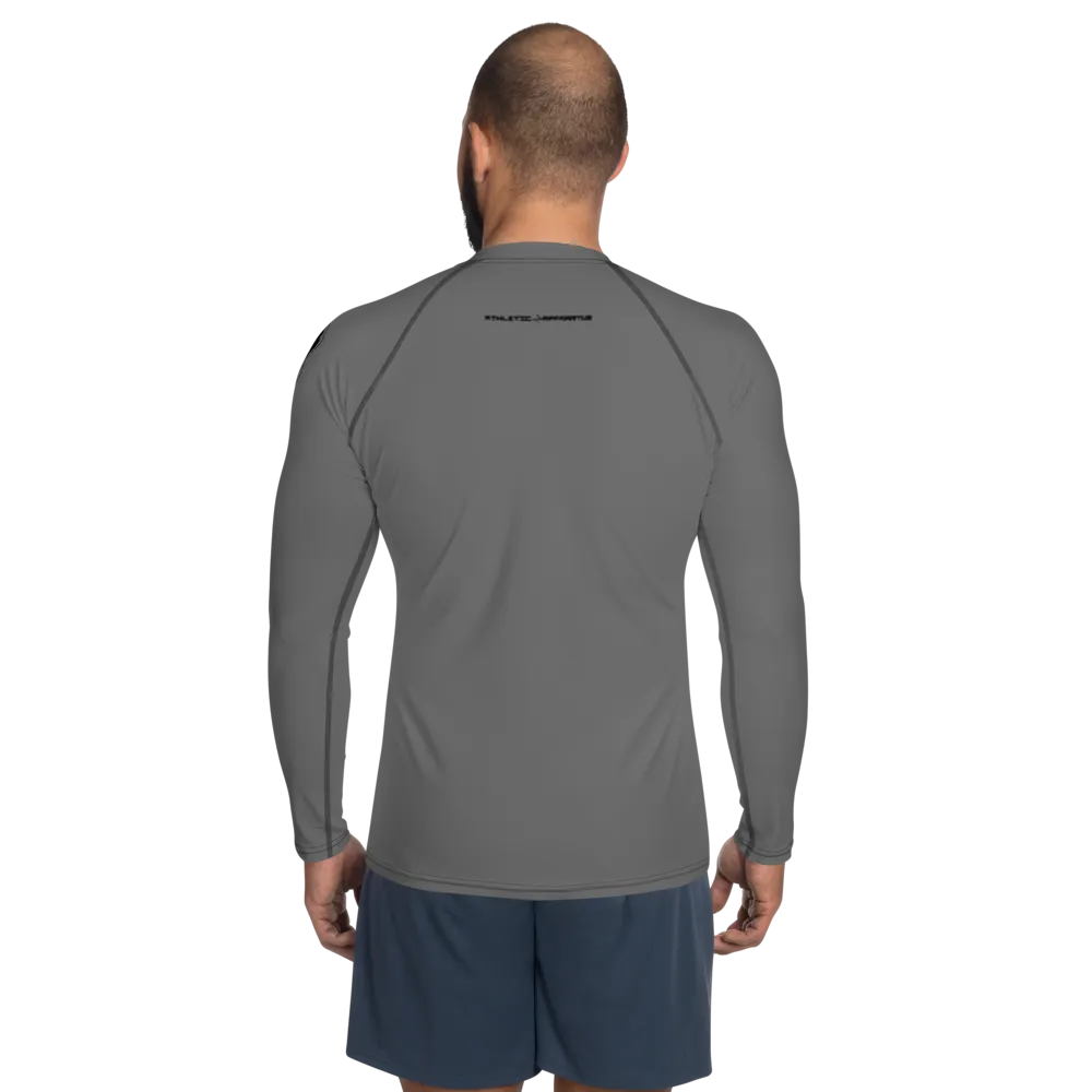 Athletic Apparatus Grey Black logo Men's Rash Guard