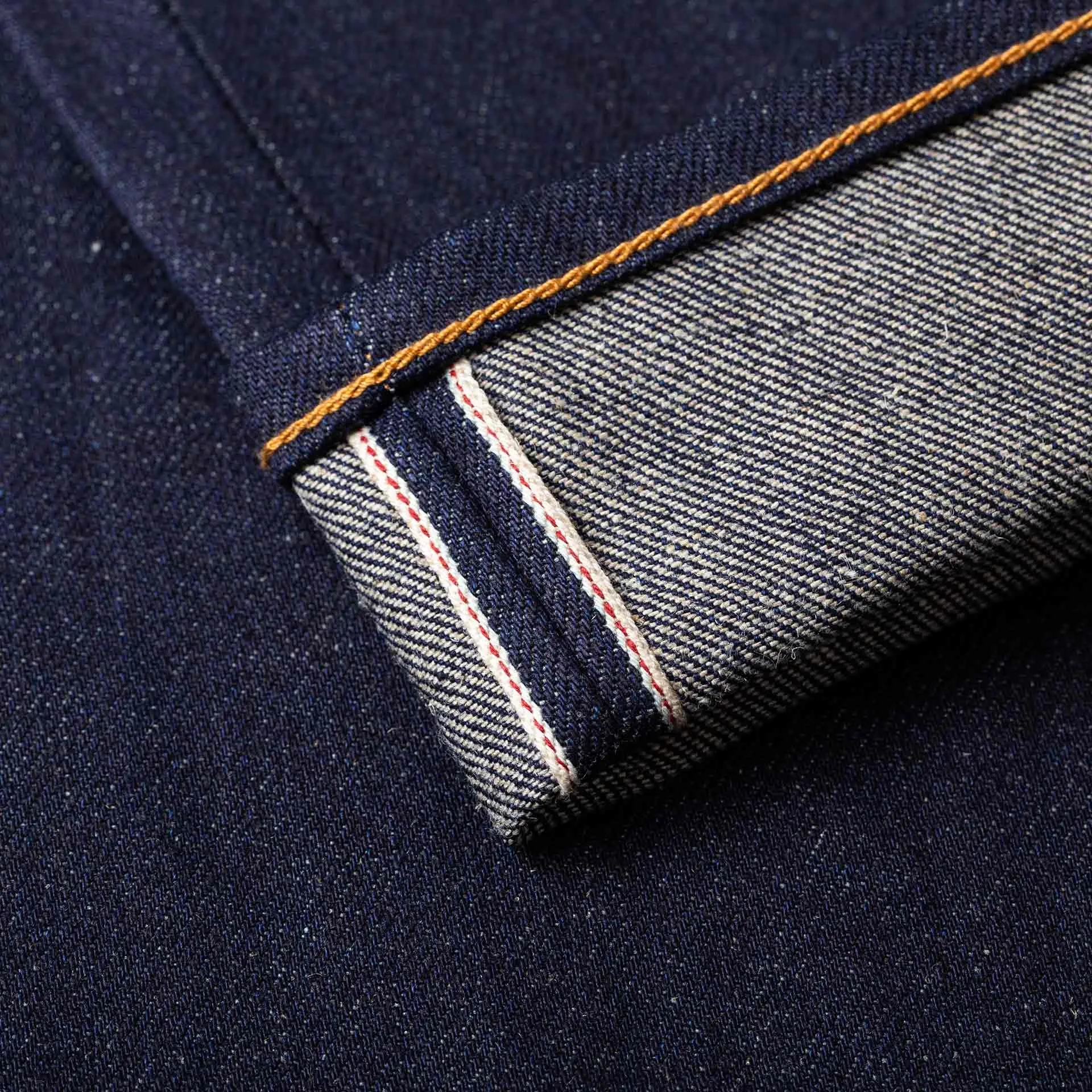 B-01 SLIM TAPERED 14 oz. easy fade hemp selvedge