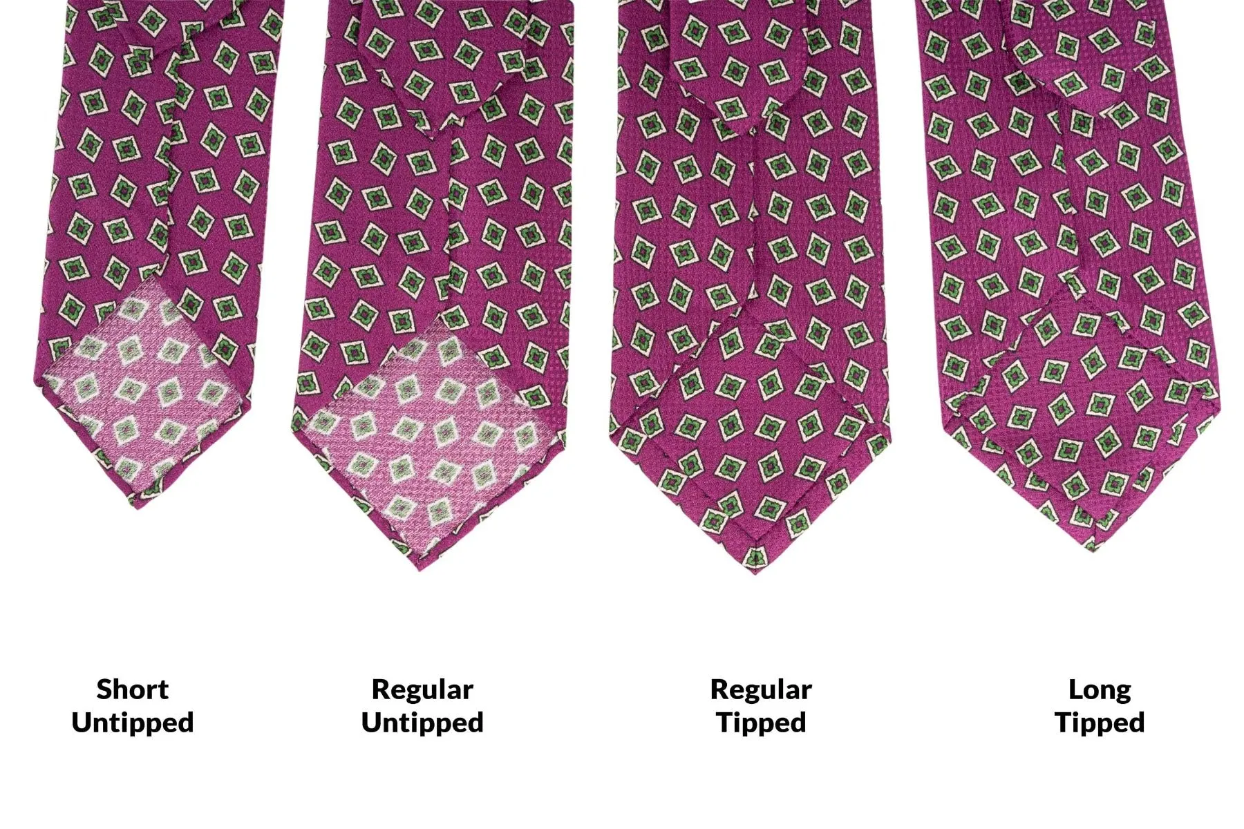 Begonia Purple & Diamond Jacquard Silk Tie