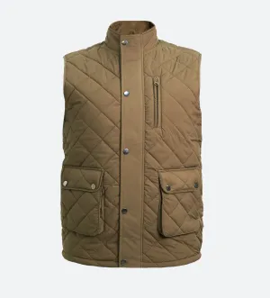 Cargo Flex Quilted Khaki Gilet