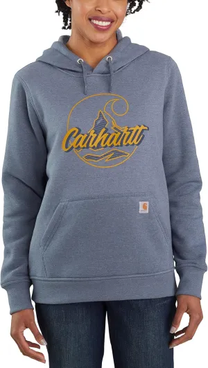 Carhartt Women's 105194 Women's Relaxed Fit Midweight Logo Graphic Sweatshirt