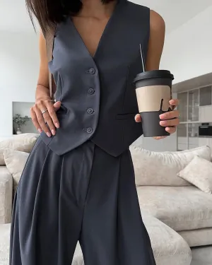 Casual Suit and Trousers Three Piece Set