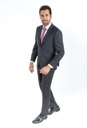 Classic Fit Grey Check Two Piece Suit ST-19FW8