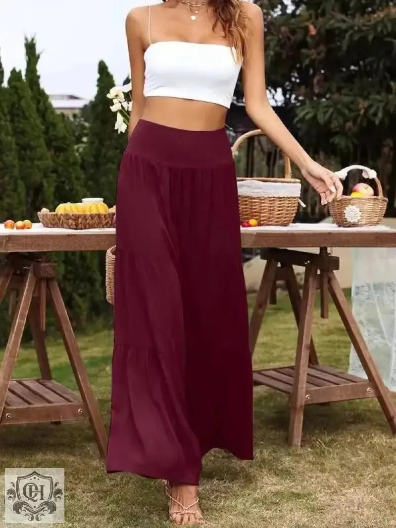 Cotton Linen Wide Leg Pants