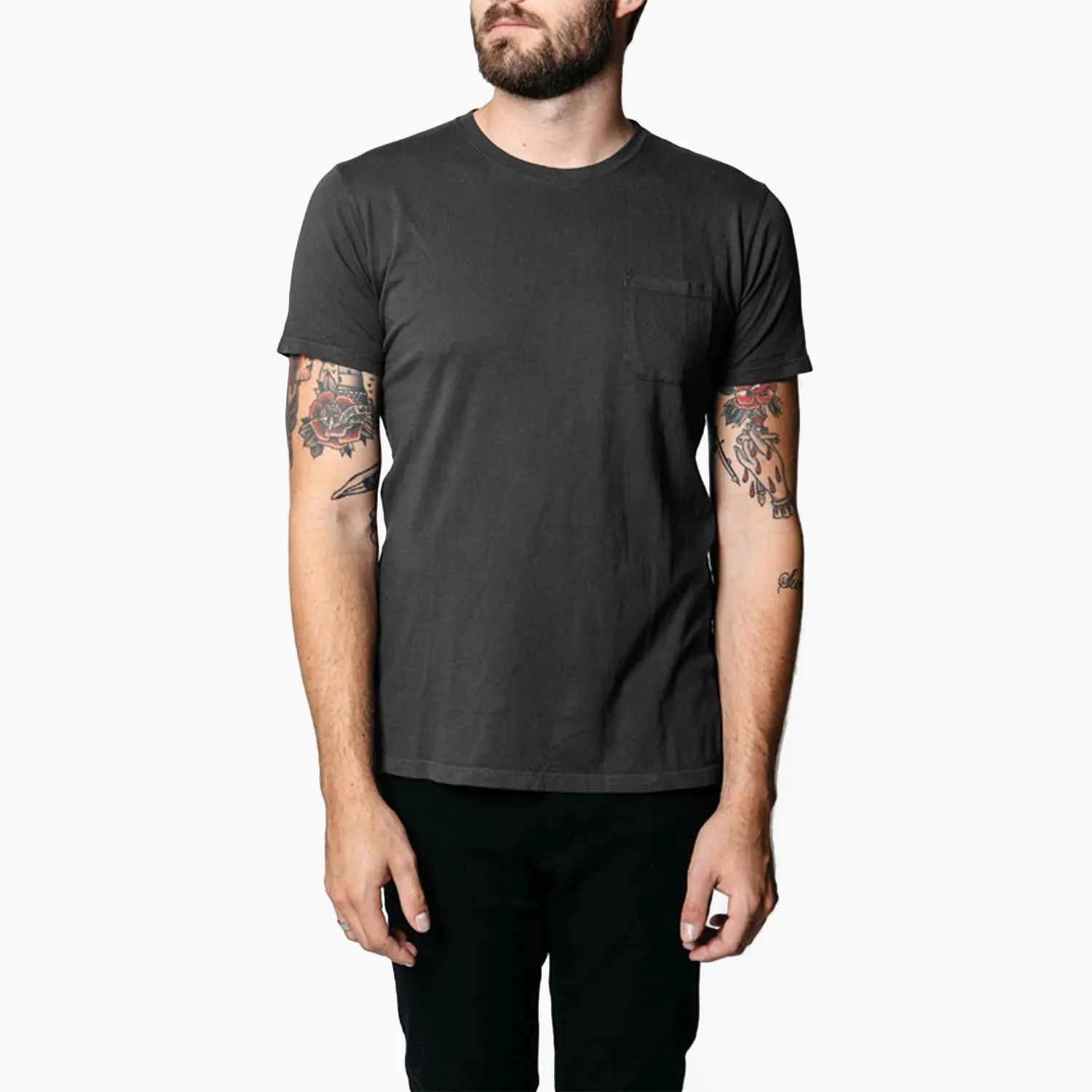 Crew Pocket Tee (Charcoal)