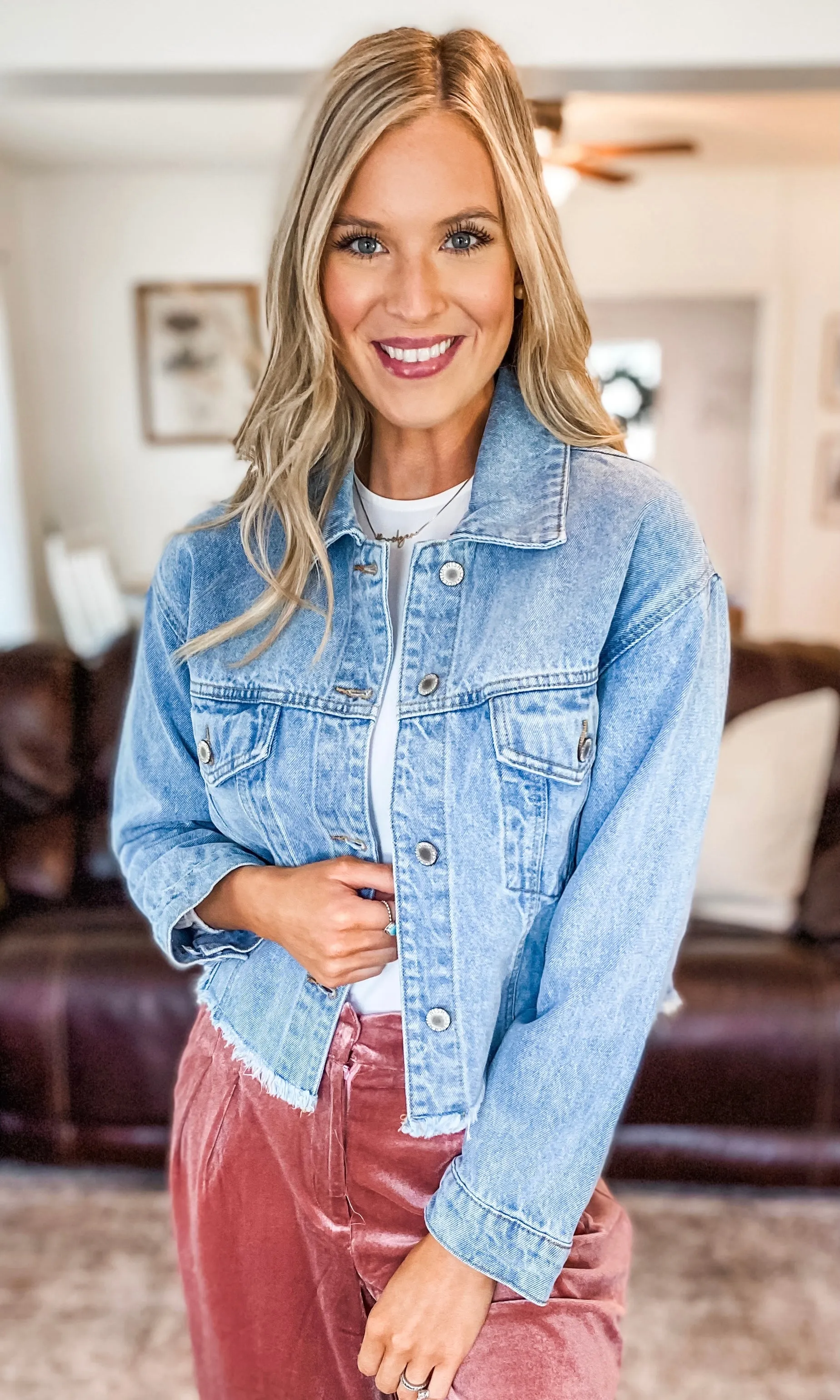 Cropped Denim Jacket