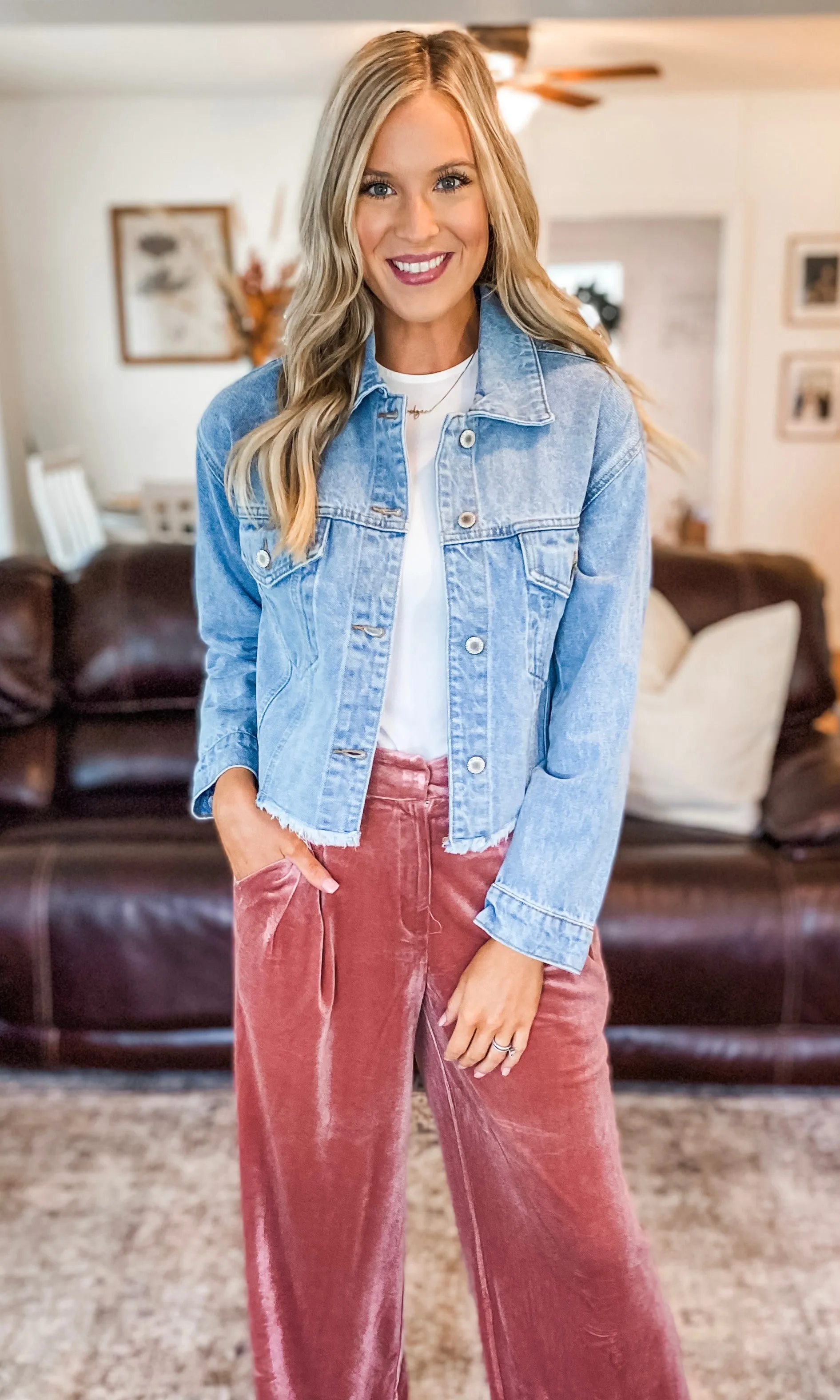 Cropped Denim Jacket