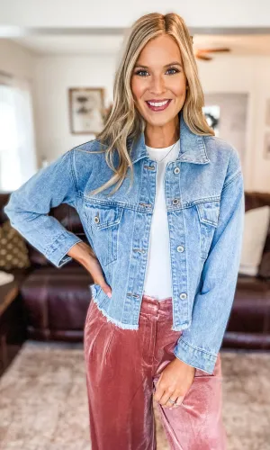 Cropped Denim Jacket