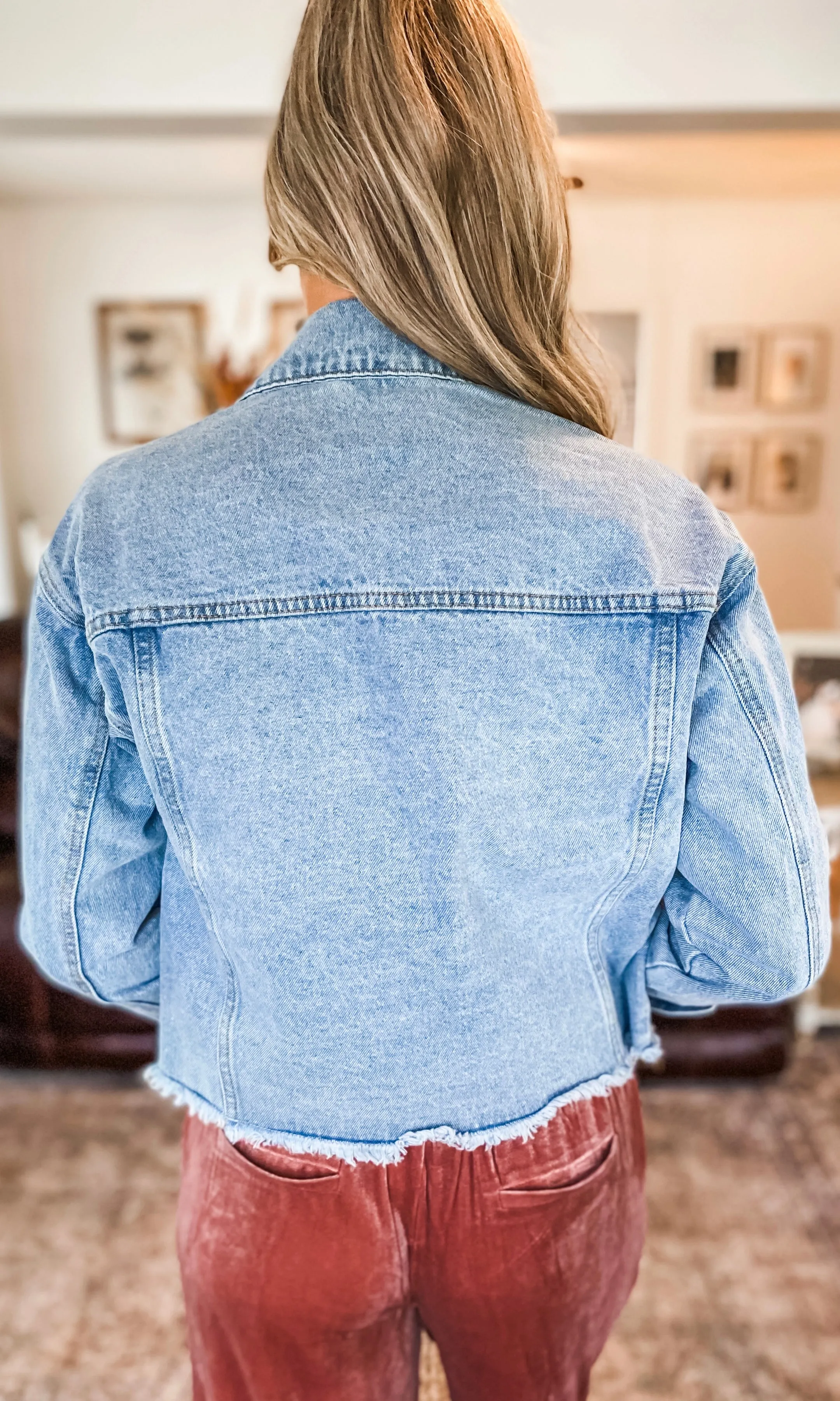 Cropped Denim Jacket