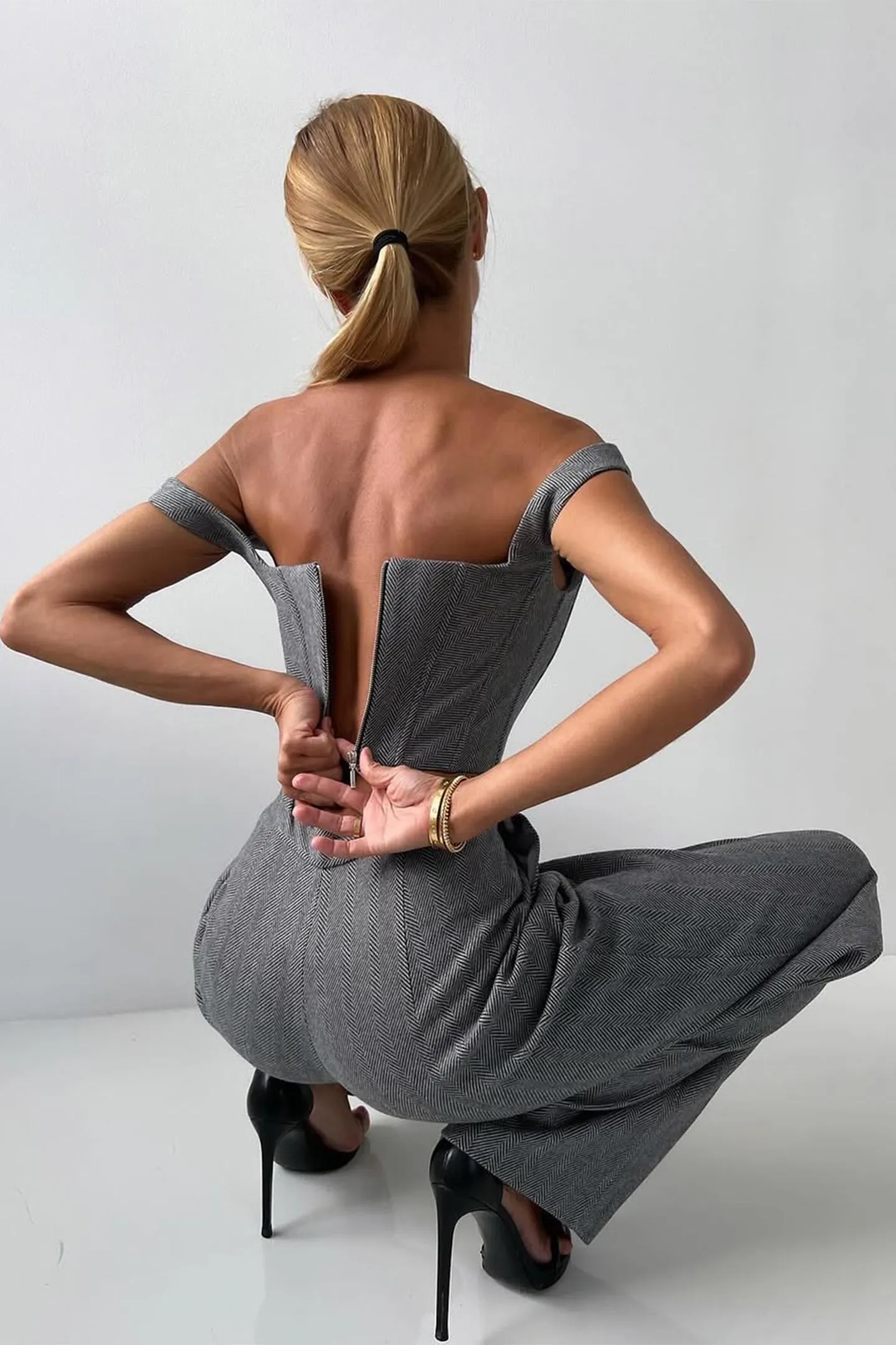 Dolce  Three-Piece Set with Double-Breasted Blazer