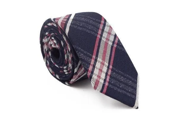 Enzo Navy Cashmere Necktie: Elegant Formal Wear for Men's Special Occasions & Gifts