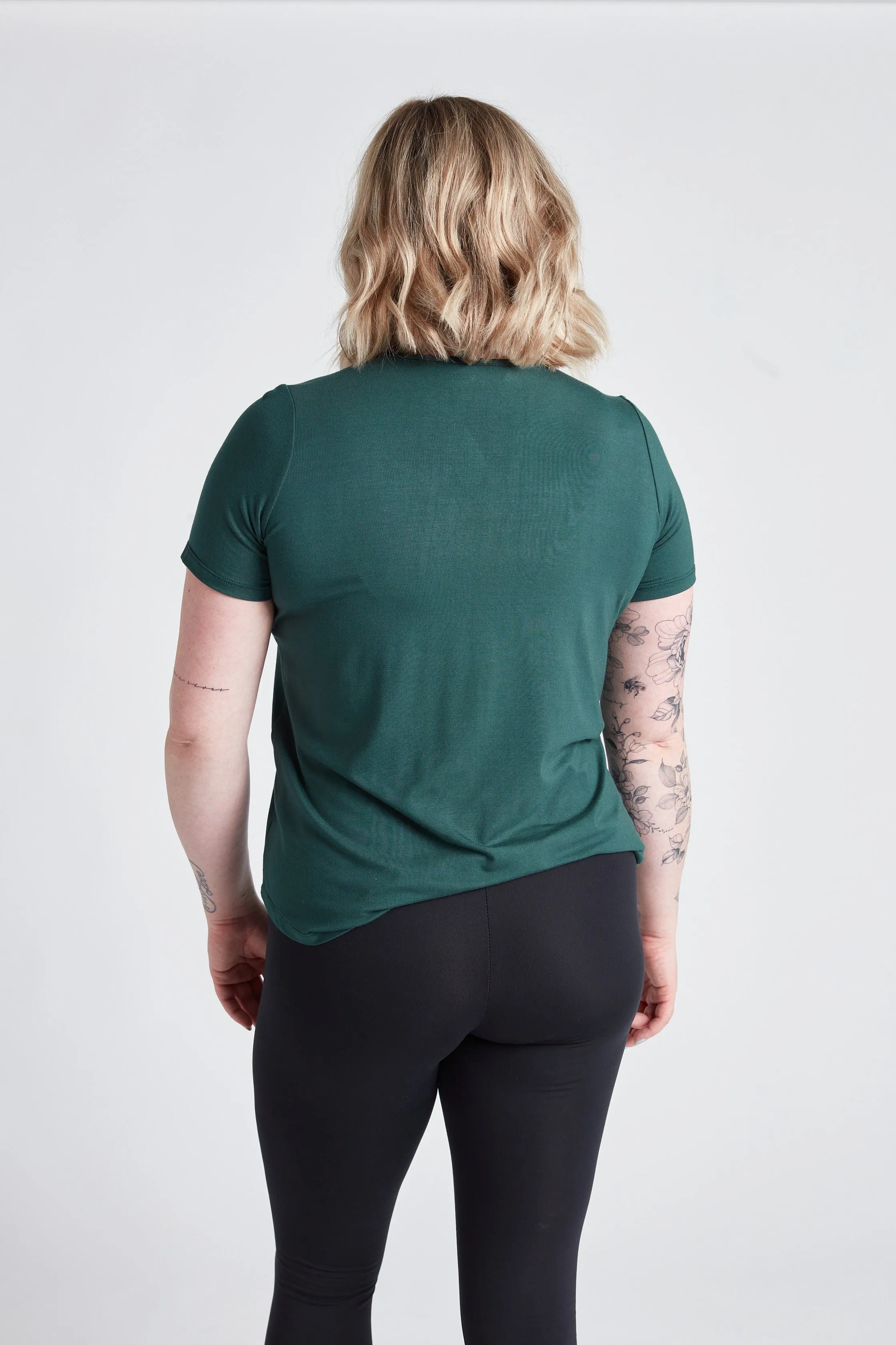 Essential Crew Tee in Fern - XS ONLY