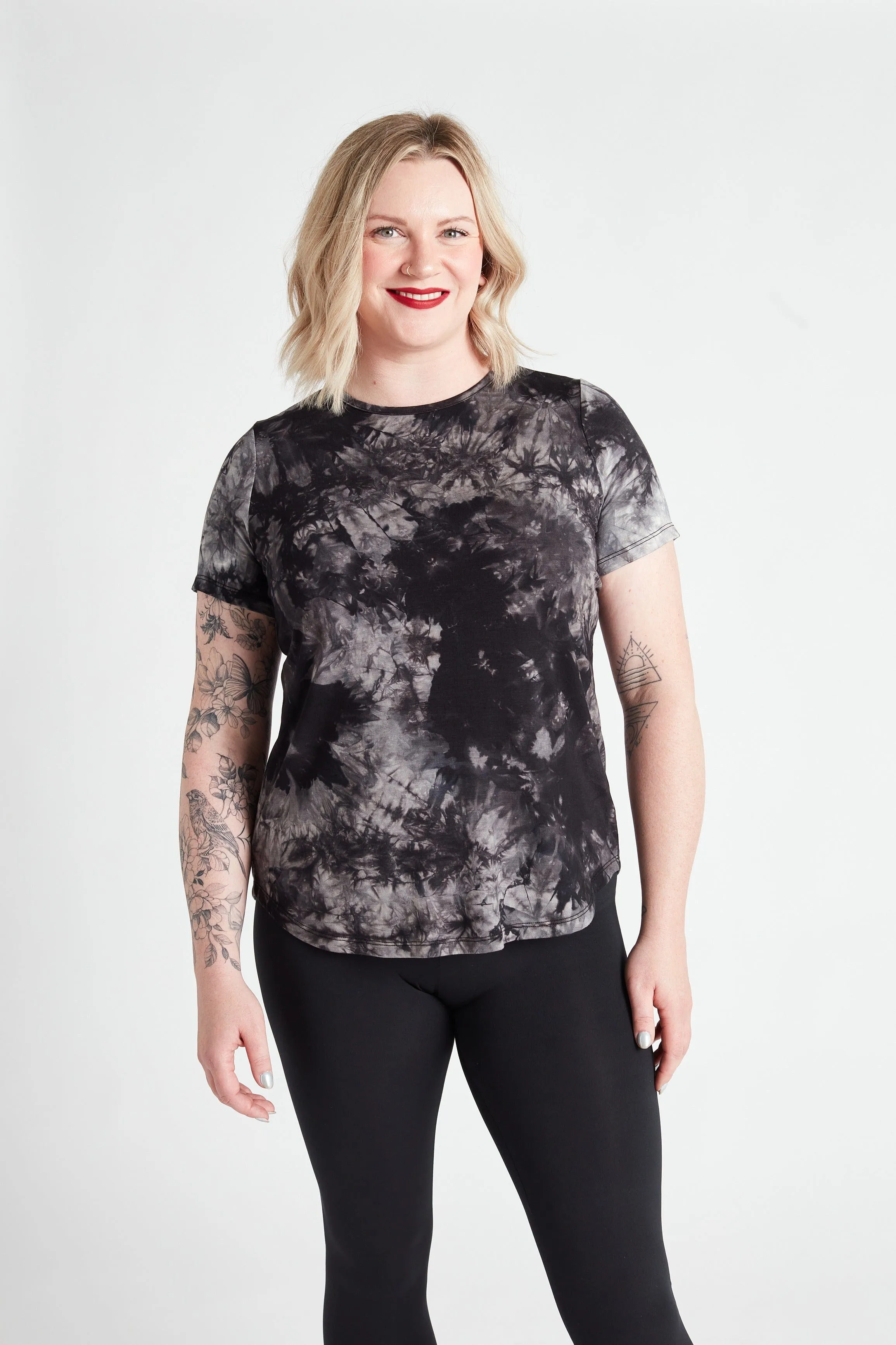 Essential Crew Tee in Tie Dye