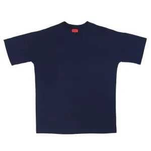 Essential Dropped Shoulder Box Tee - Navy