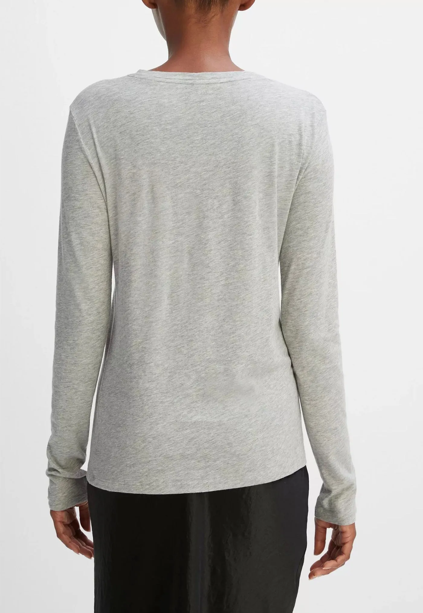 Essential Long Sleeve Crew - Grey