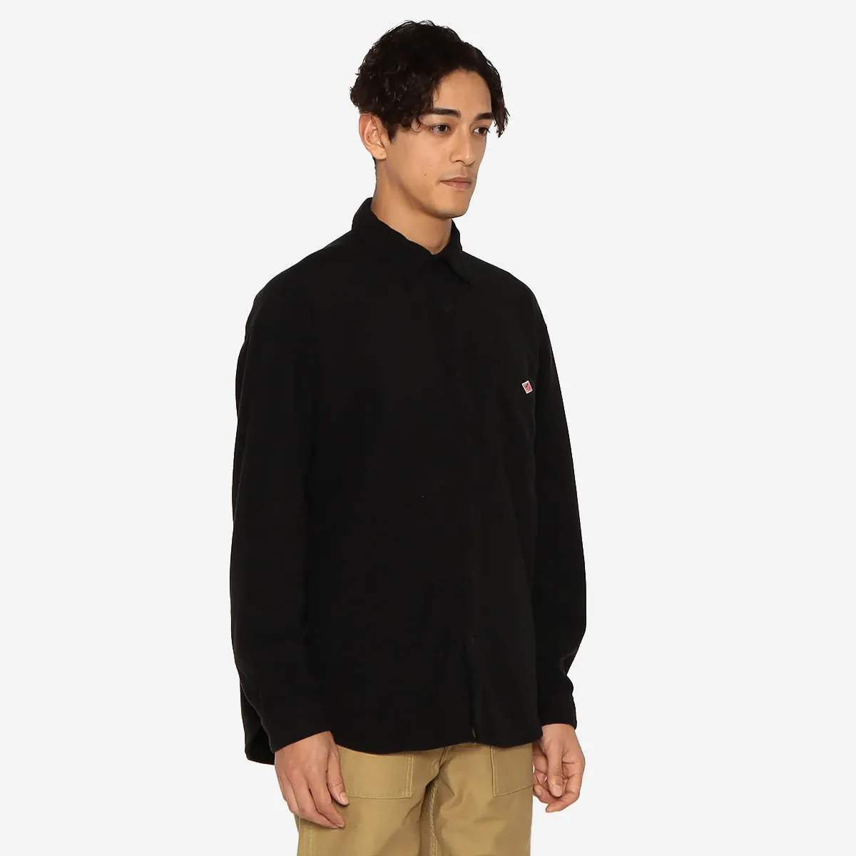 Fleece Snap Button Shirt - Khaki (Olive)