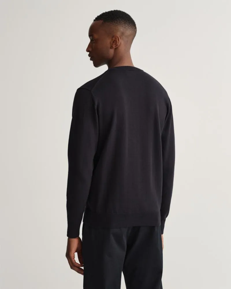 Gant Apparel Mens CLASSIC COTTON  C-NECK 5/BLACK