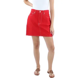 Helmut Lang Womens Mini Short Denim Skirt