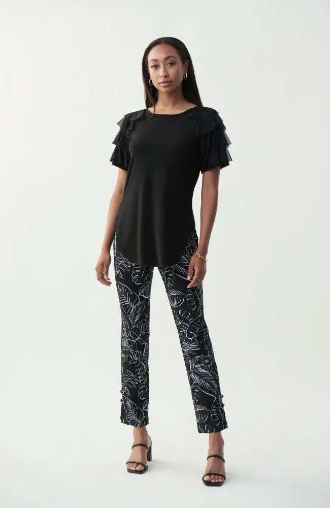 Hi Side Ruffle Sleeve Tunic