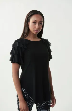 Hi Side Ruffle Sleeve Tunic