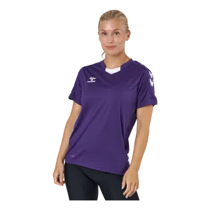 Hmlcore Xk Poly Jersey S/s Wom Acai/white
