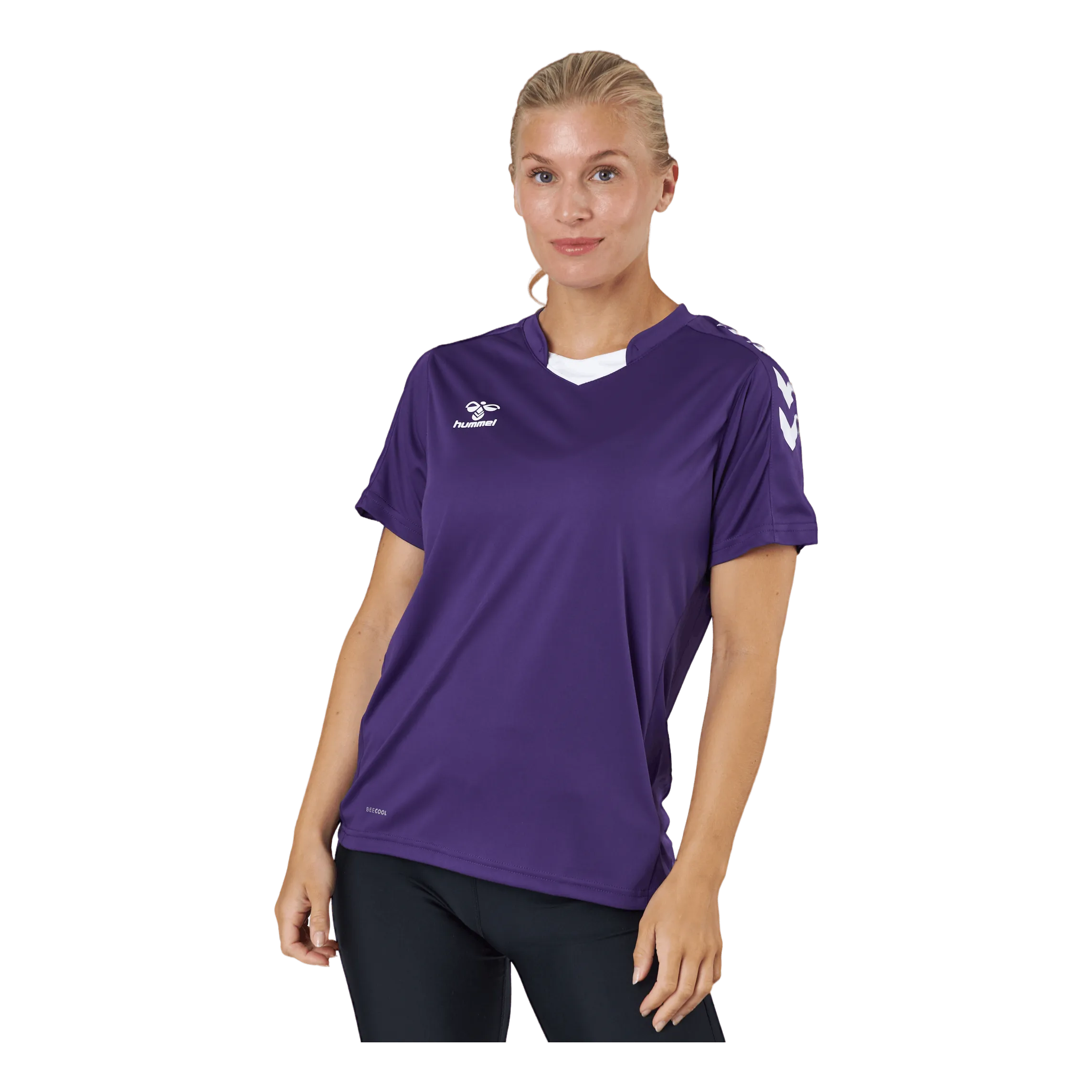 Hmlcore Xk Poly Jersey S/s Wom Acai/white