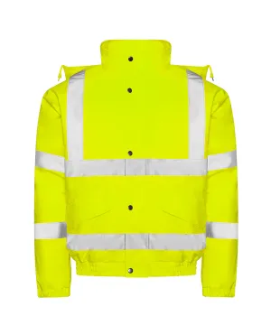 HV Yellow - High visibility bomber jacket