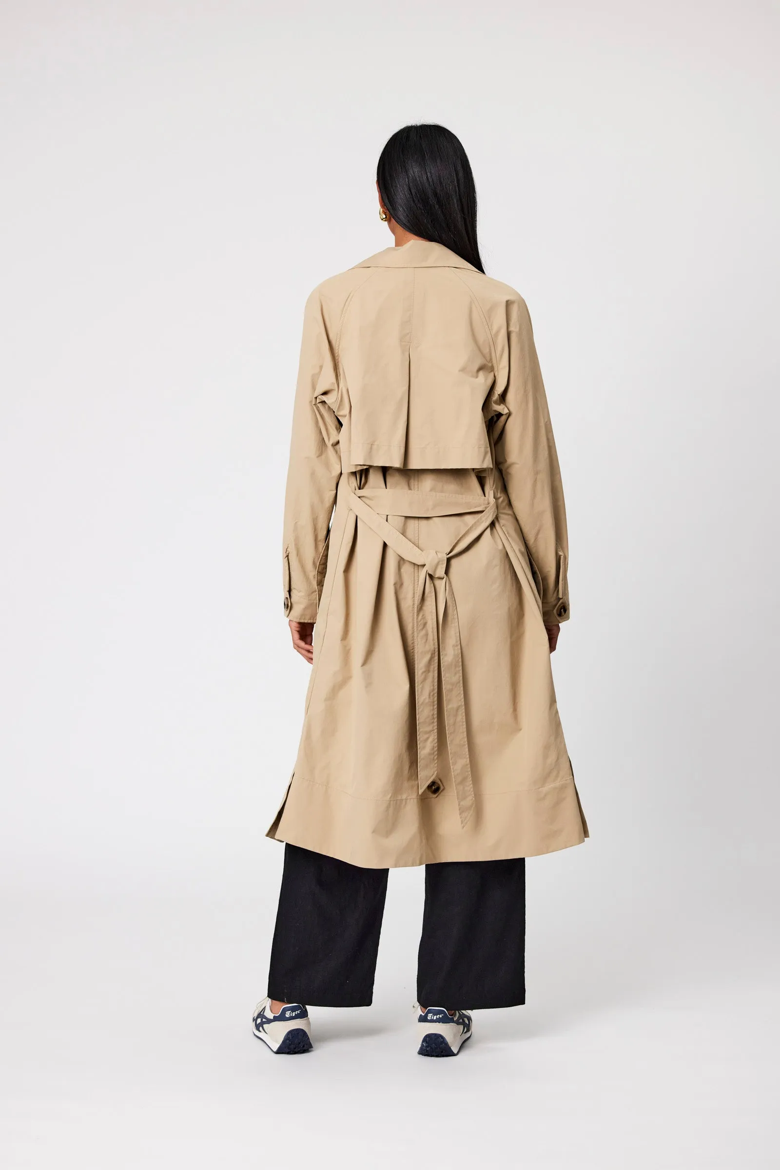 Hybrid Trench Coat - Natural