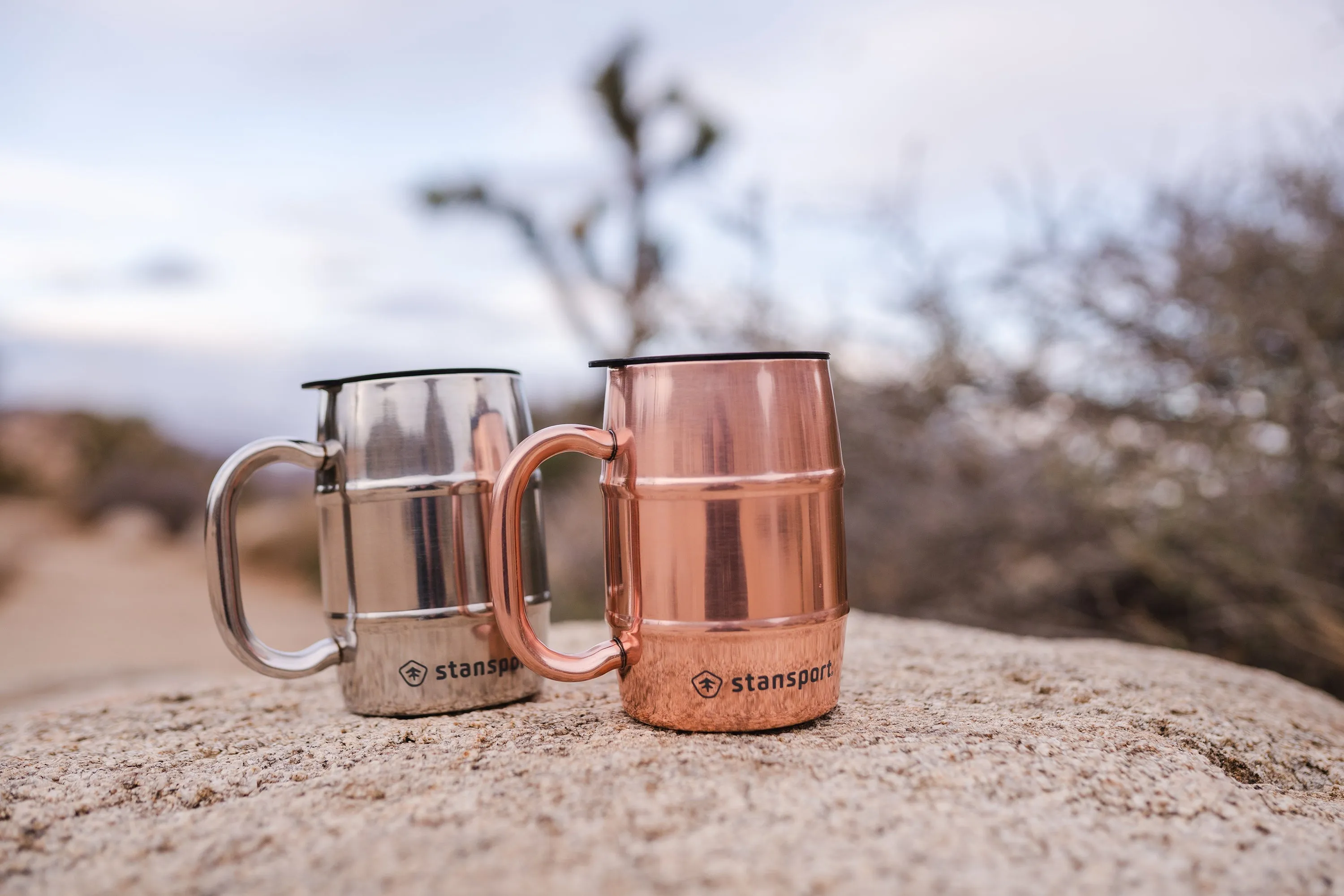 Insulated Mug - Double Wall - Silver - 16Oz.
