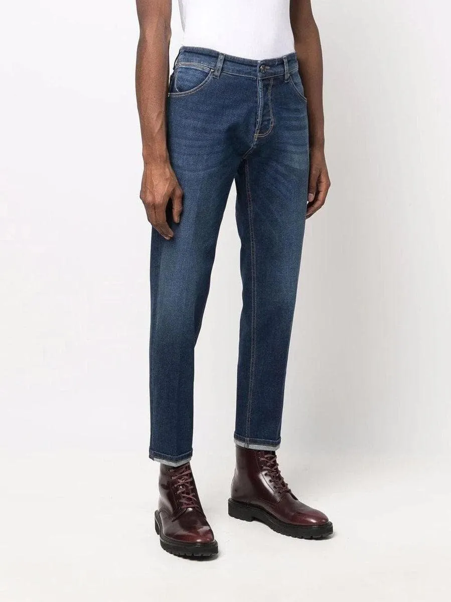 Jeans slim a vita media
