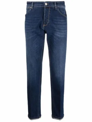 Jeans slim a vita media