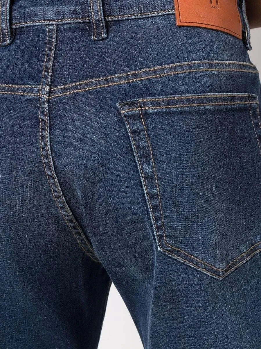 Jeans slim a vita media