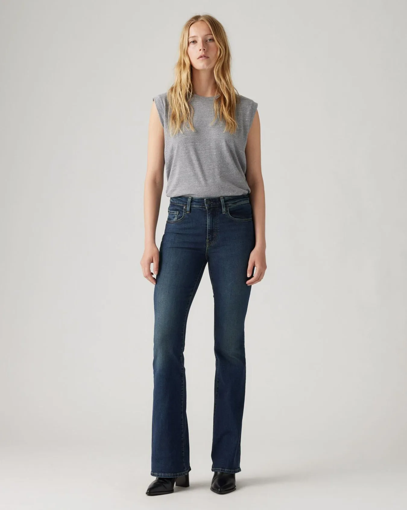 Levi's® Womens 726 High Rise Flare Jeans - Blue Swell