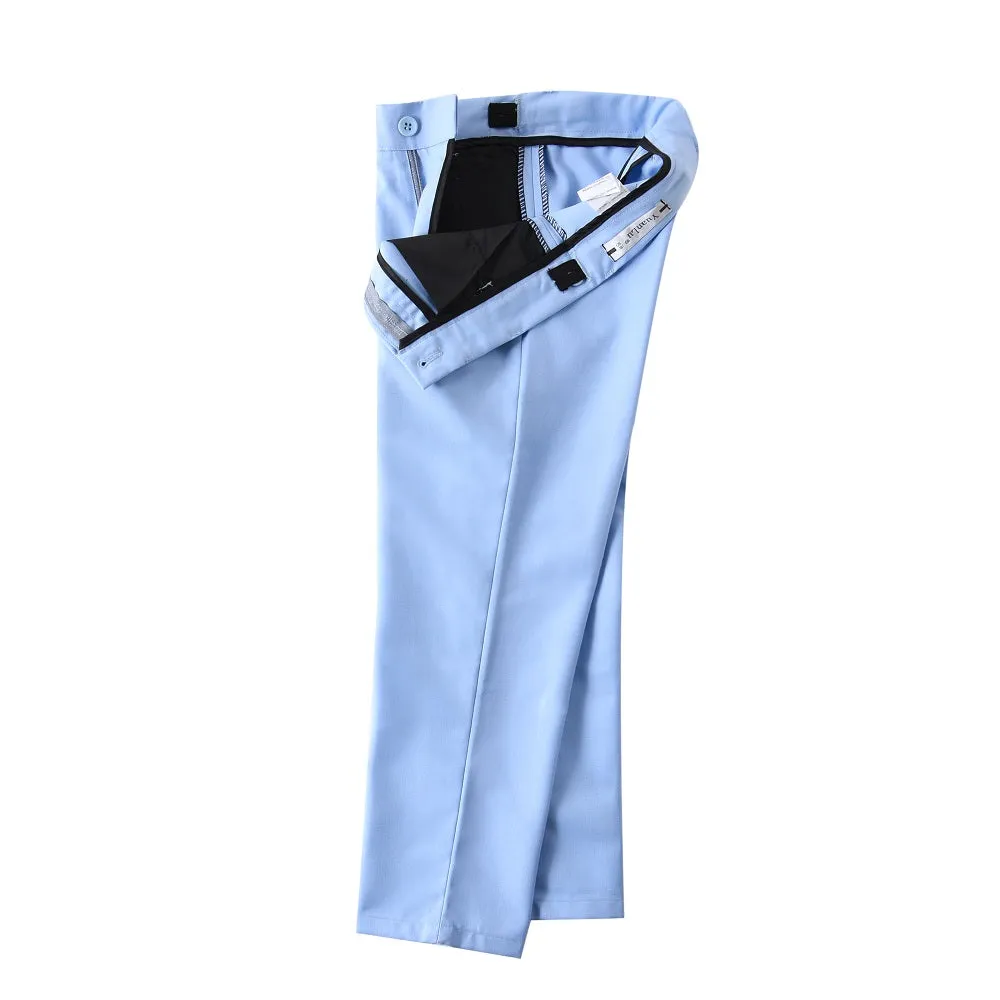 Light Blue Formal Classic 4 Piece Boy's Formal Suits With Vest Pants Shirt Tie