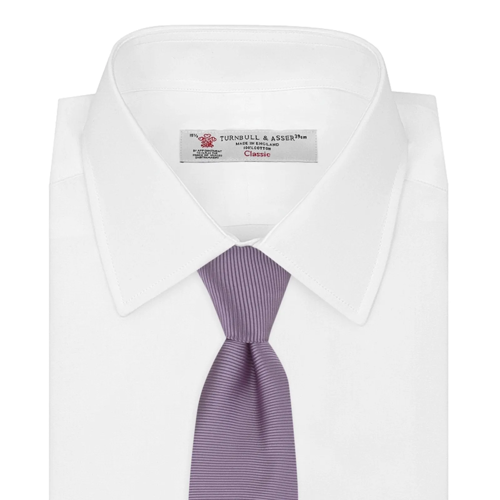 Lilac Horizontal Twill Silk Tie