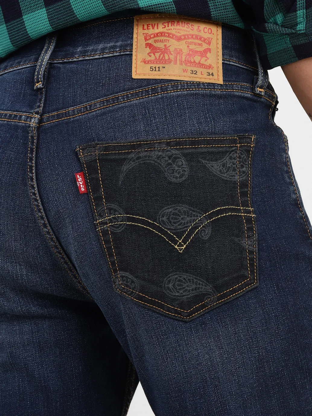 Men's 511 Dark Indigo Slim Fit Mid Rise Jeans
