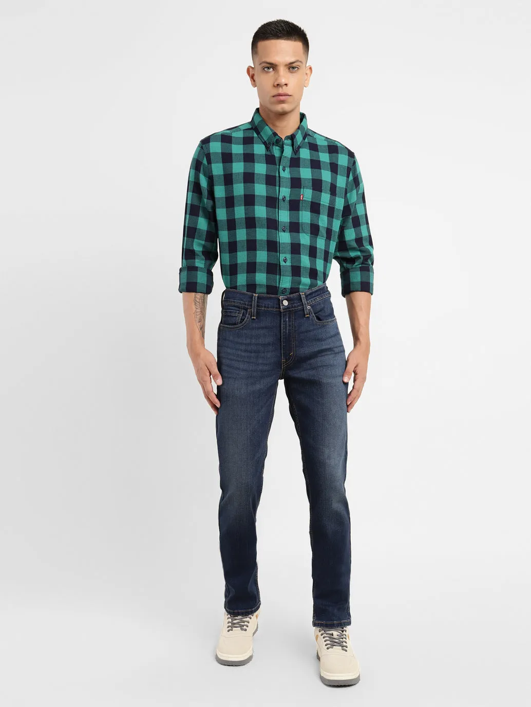 Men's 511 Dark Indigo Slim Fit Mid Rise Jeans