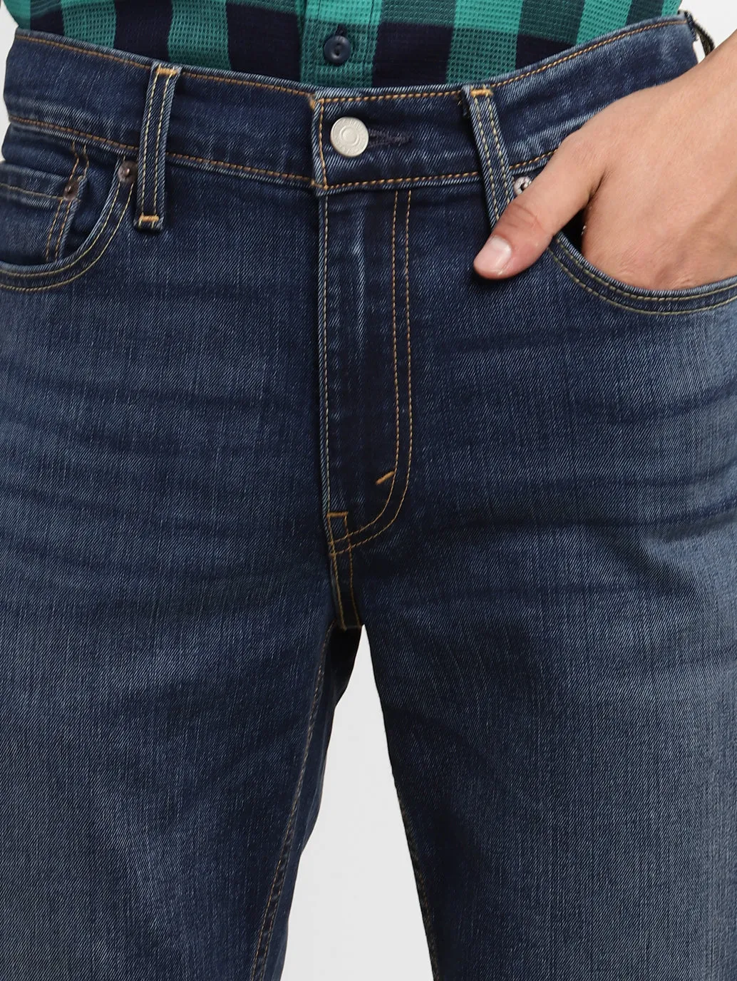 Men's 511 Dark Indigo Slim Fit Mid Rise Jeans