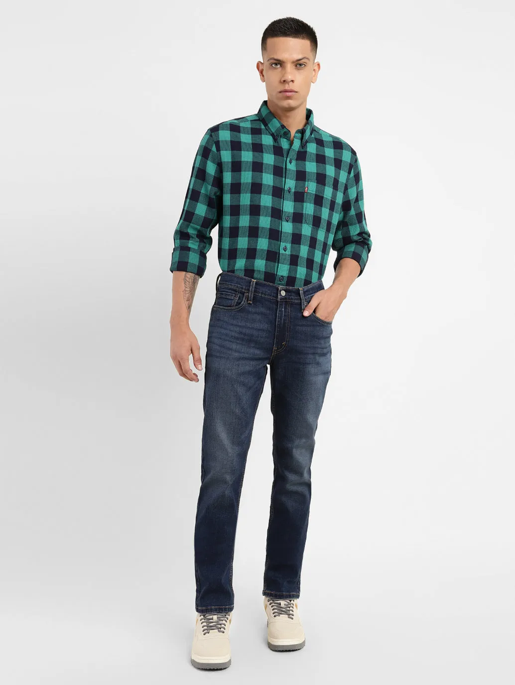 Men's 511 Dark Indigo Slim Fit Mid Rise Jeans